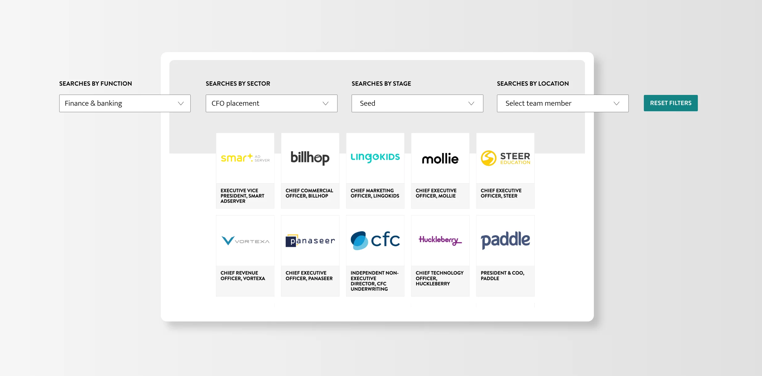 Screen showing the Erevena website