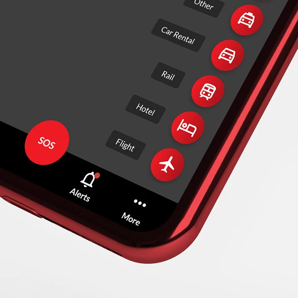 Phone showing the Response24 App