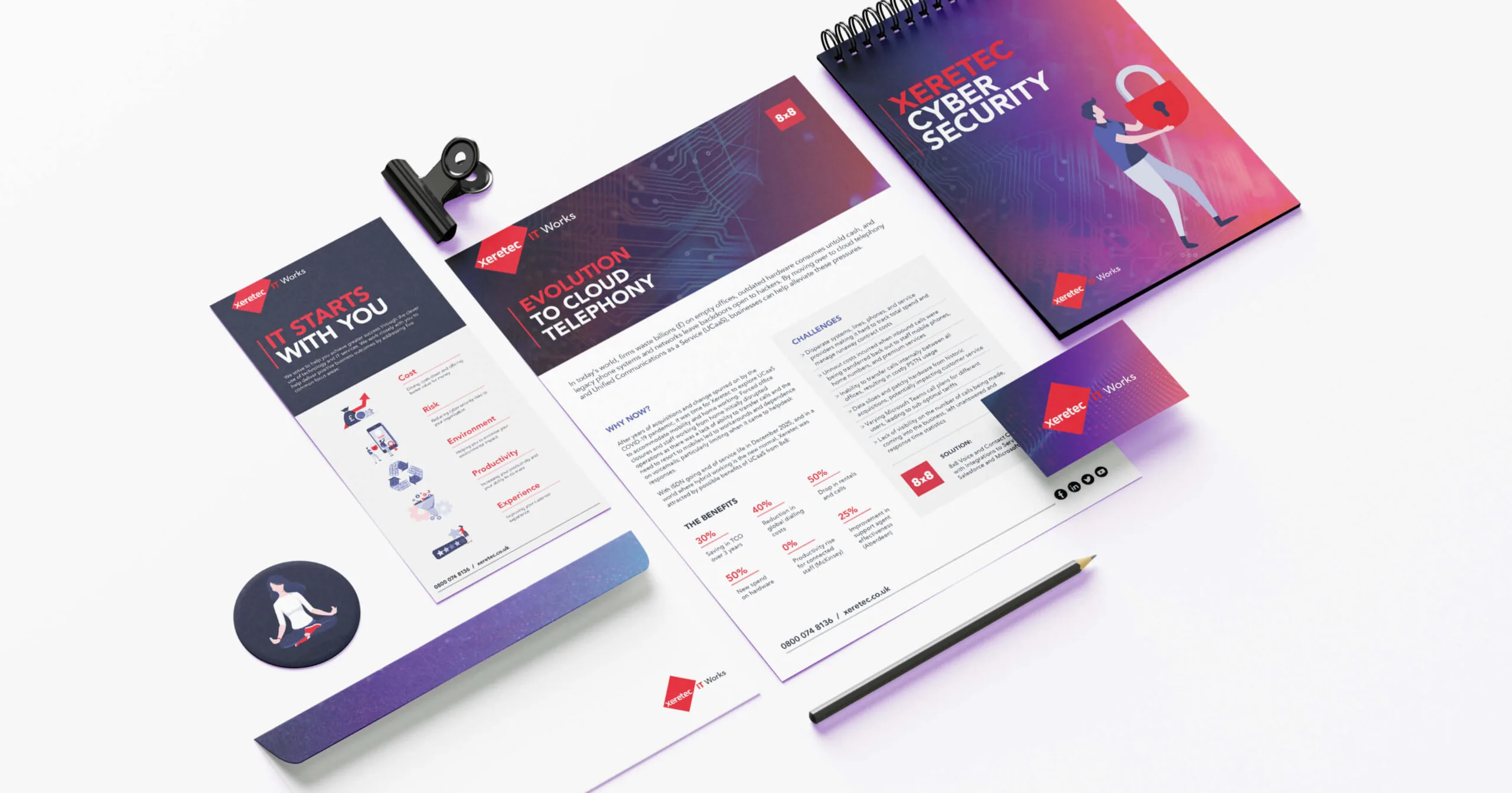 Showing a brochure visual for the Xeretec Brand