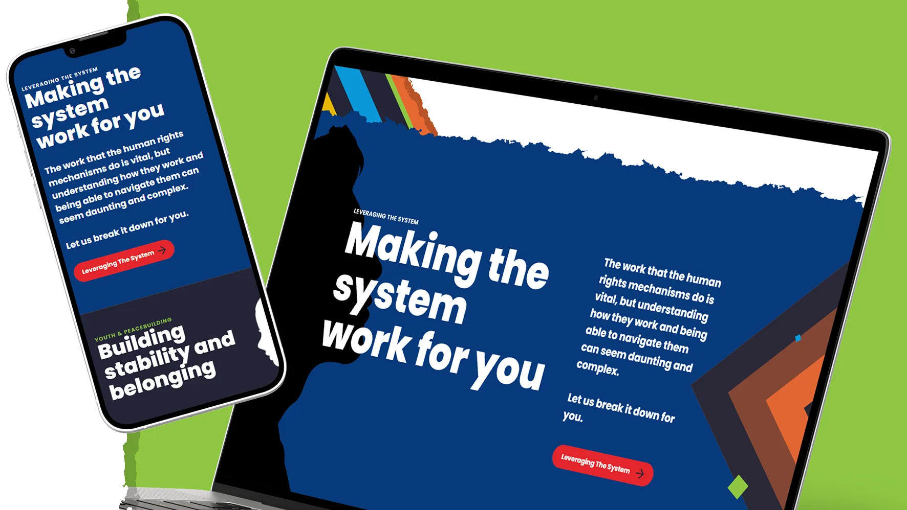 Laptop and phone mockup