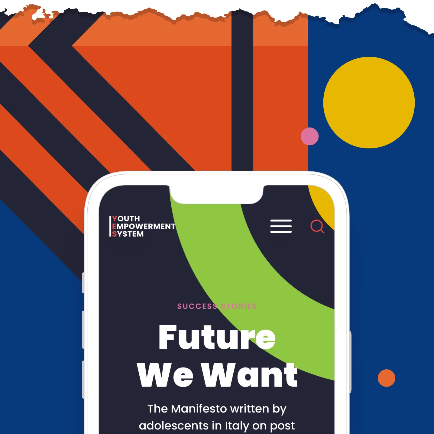 A phone showing the EAA website