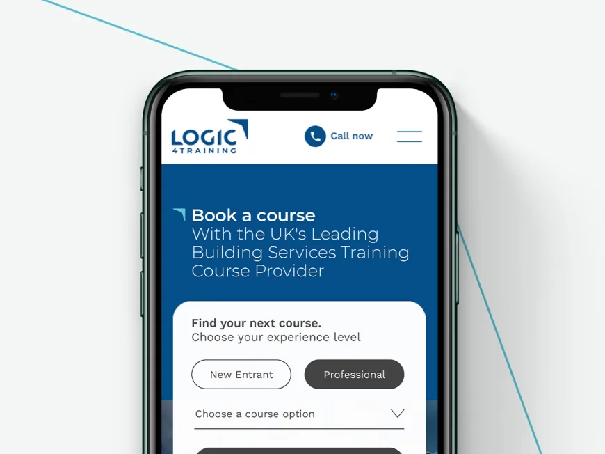 L4T website mobile phone mockup