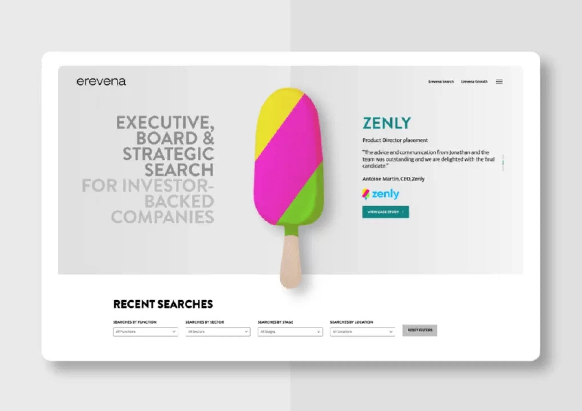 Website mockup on laptop and phone
