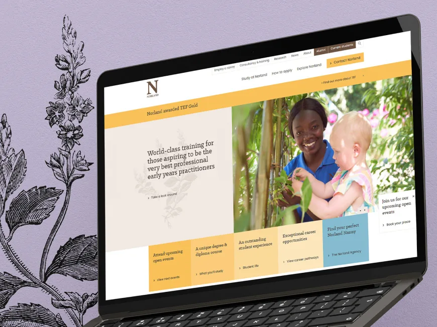 Norland homepage laptop