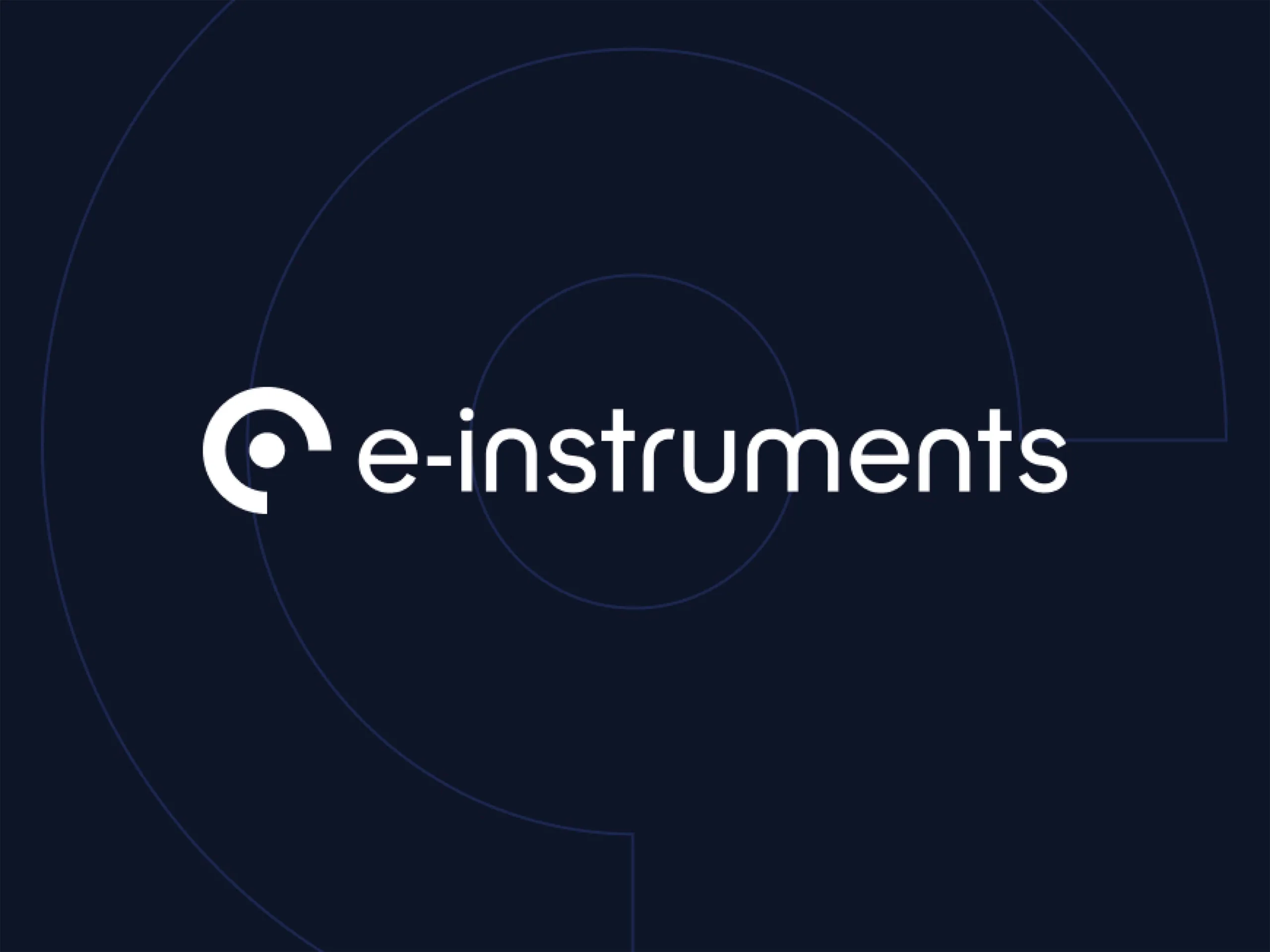 E-instruments logo dark background