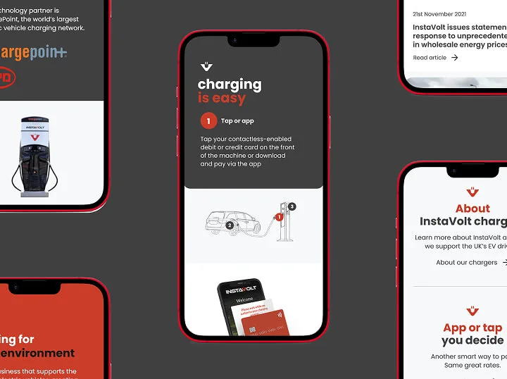 Instavolt responsive changing app
