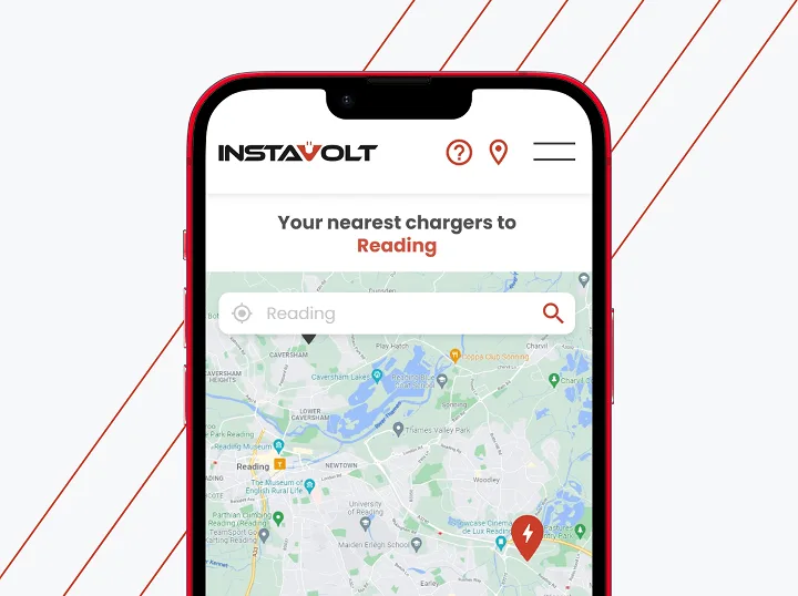 Instavolt mobile location map search