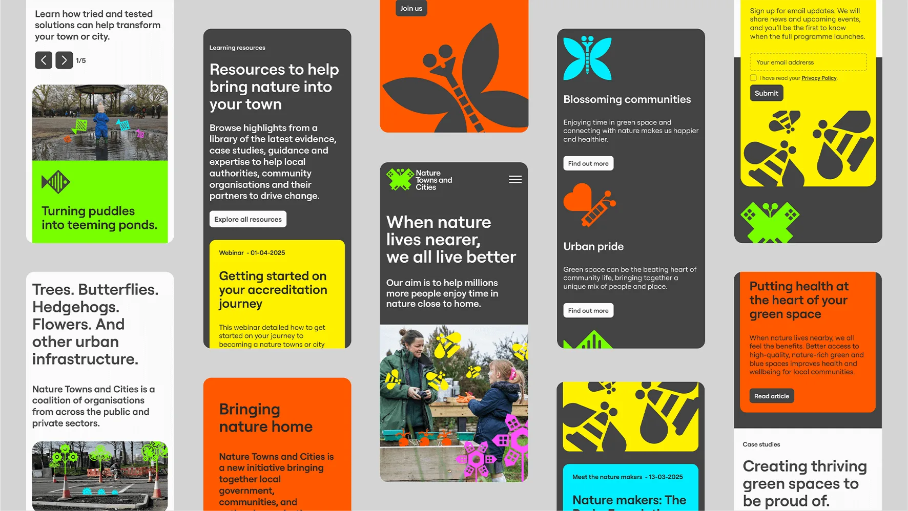 Isometric display of mobile screens