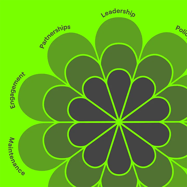 Assessment result graph showing the areas that needed improvement