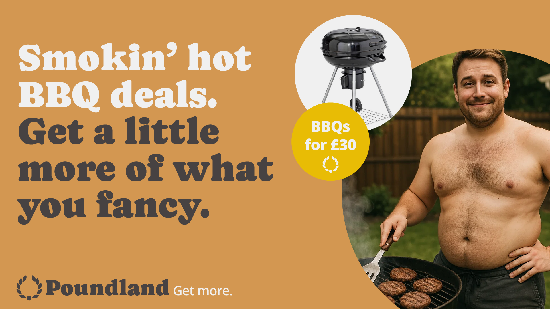 Poundland rebranded advert for barbeque kit