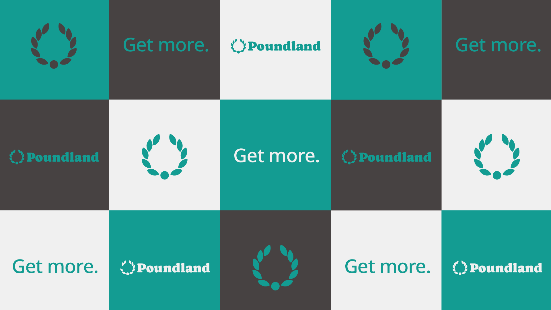 Poundland logo grid